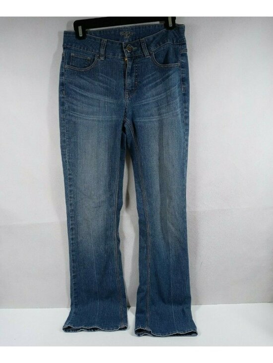 Rider by Lee Denim - Riders By Lee Women's Embroidered Studded Distressed Whiskered Jeans 28x30